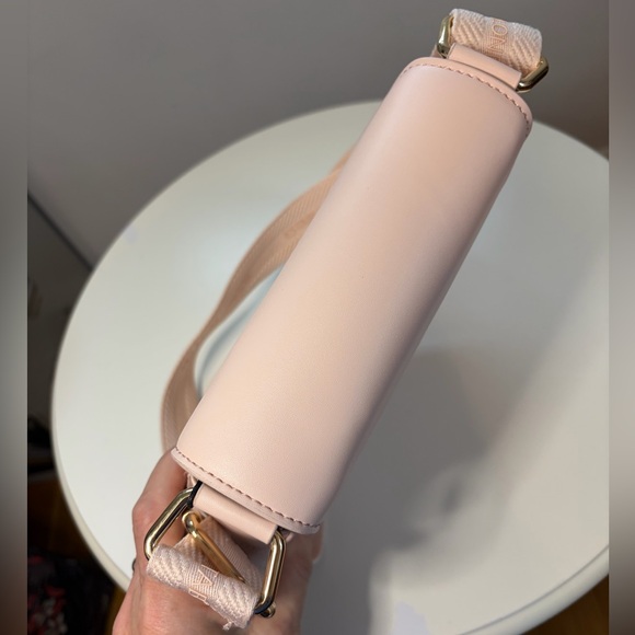 TED BAKER London NWT Baby Pink Webbing Darcell Satchel Crossbody bag MSRP $280 - Picture 5 of 14